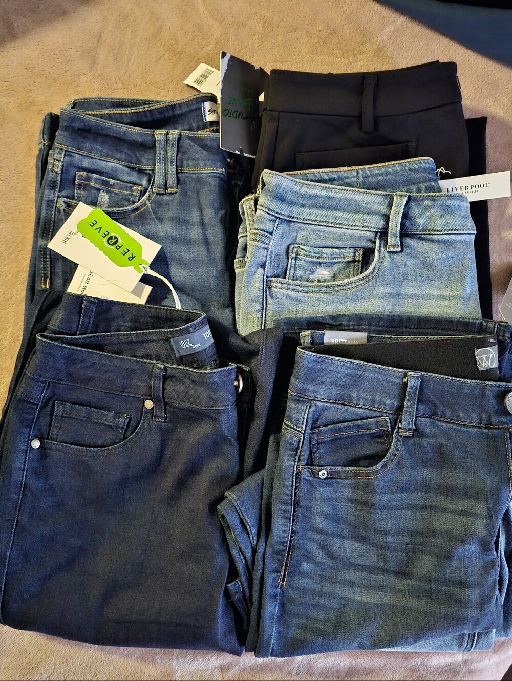 Jean Bundle (5) Pairs Size 10